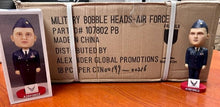 Load image into Gallery viewer, LAST ONE! (1) CASE UNOPENED AGP Bobble-Dobbles (18 total) 7" AIR FORCE bobbleheads LAST ONE CLOSEOUT - $49