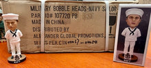 Load image into Gallery viewer, (1) CASE UNOPENED AGP Bobble-Dobbles (18 total) 7" NAVY bobbleheads $69 closeout