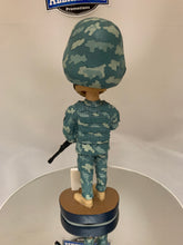 Load image into Gallery viewer, (1) CASE UNOPENED AGP Bobble-Dobbles (18 total) 7&quot; ARMY bobbleheads CLOSEOUT $59 !
